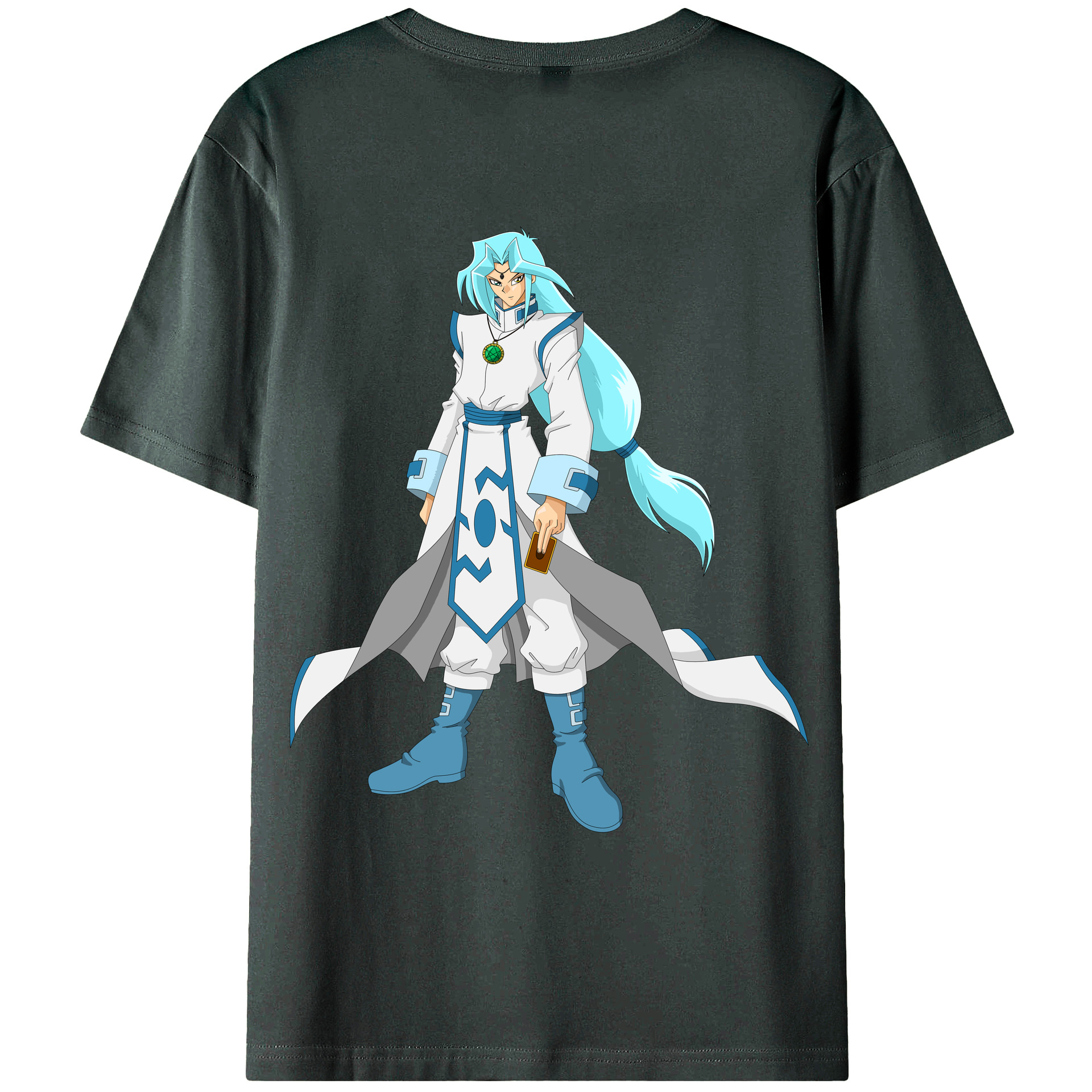 （画像用） 遊☆戯☆王 Yu-Gi-Oh! 綿100％ メンズ半袖Tシャツ（バックプリント） 通気性